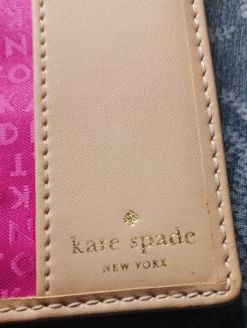 kate spade New York Black Leather Passport / Card Case - Picture 3 of 4